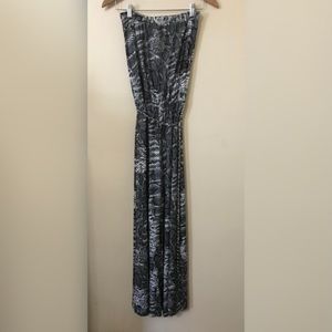 NWT Prelude Strapless Jumpsuit With Chain